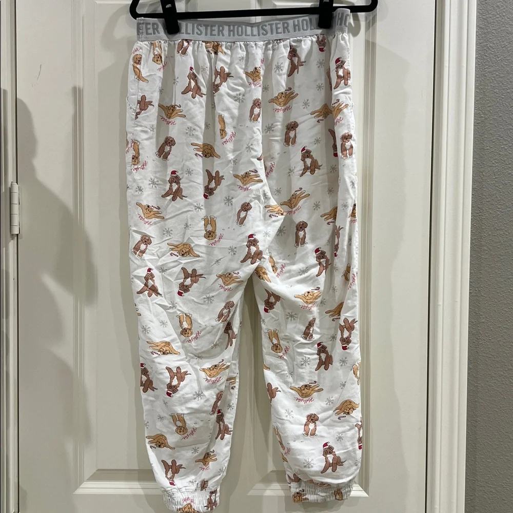 Hollister Sleep Santa Dogs pajama pants size L